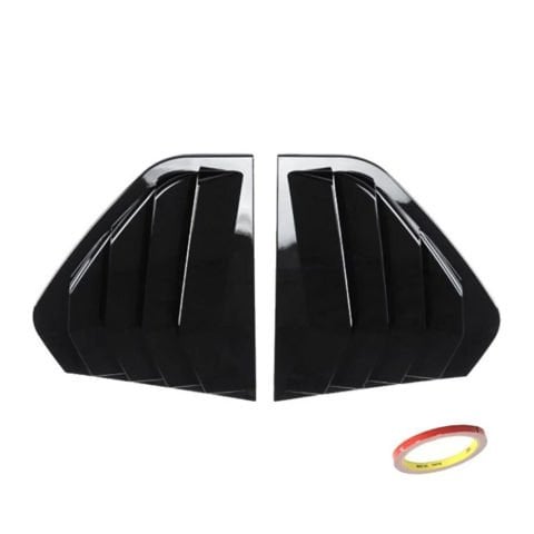 Volkswagen Golf 8 Kelebek Cam Kaplama Vizörü Parlak Siyah