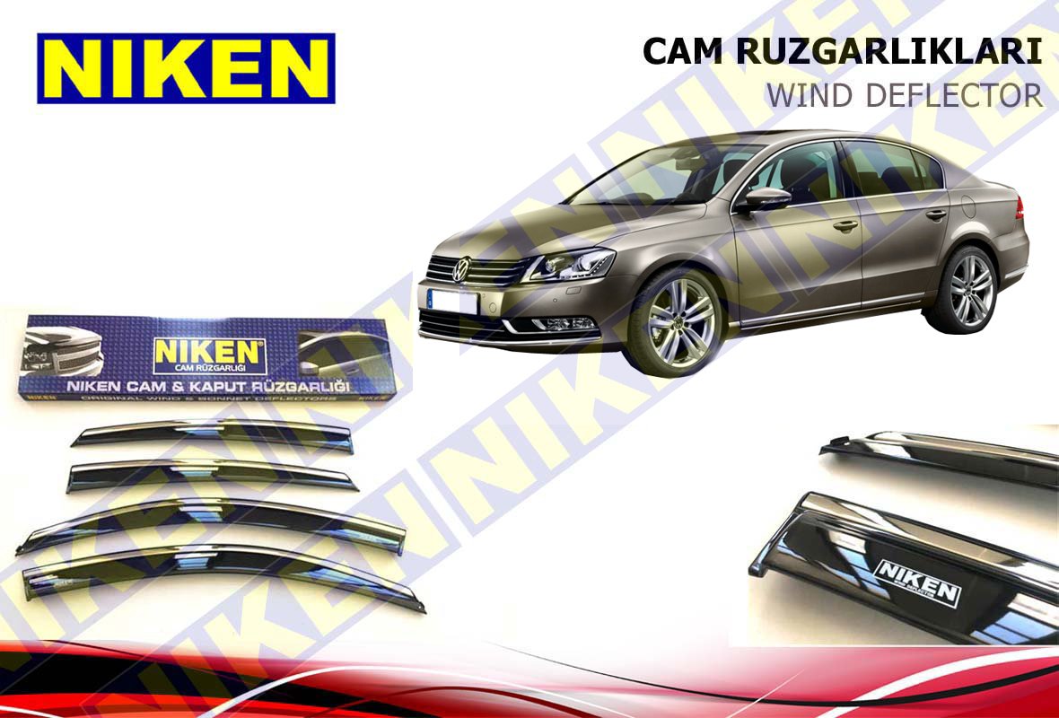 Volkswagen Passat B7 Kromlu Cam Rüzgarlığı Niken 2011-2014
