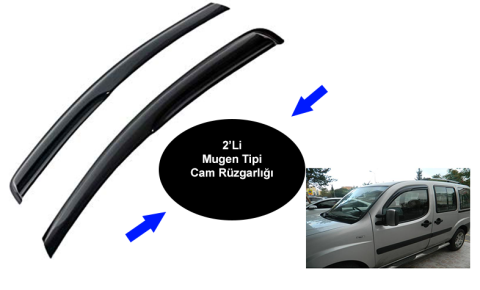 Ford Connect Mugen Cam Kenar Rüzgarlığı 2'li