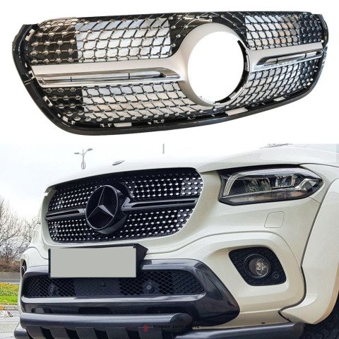 Mercedes X Class W470 Diamond Ön Panjur Izgara 2016 Sonrası