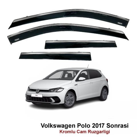 Volkswagen Polo Kromlu Cam Rüzgarlığı Niken 2017 Sonrası