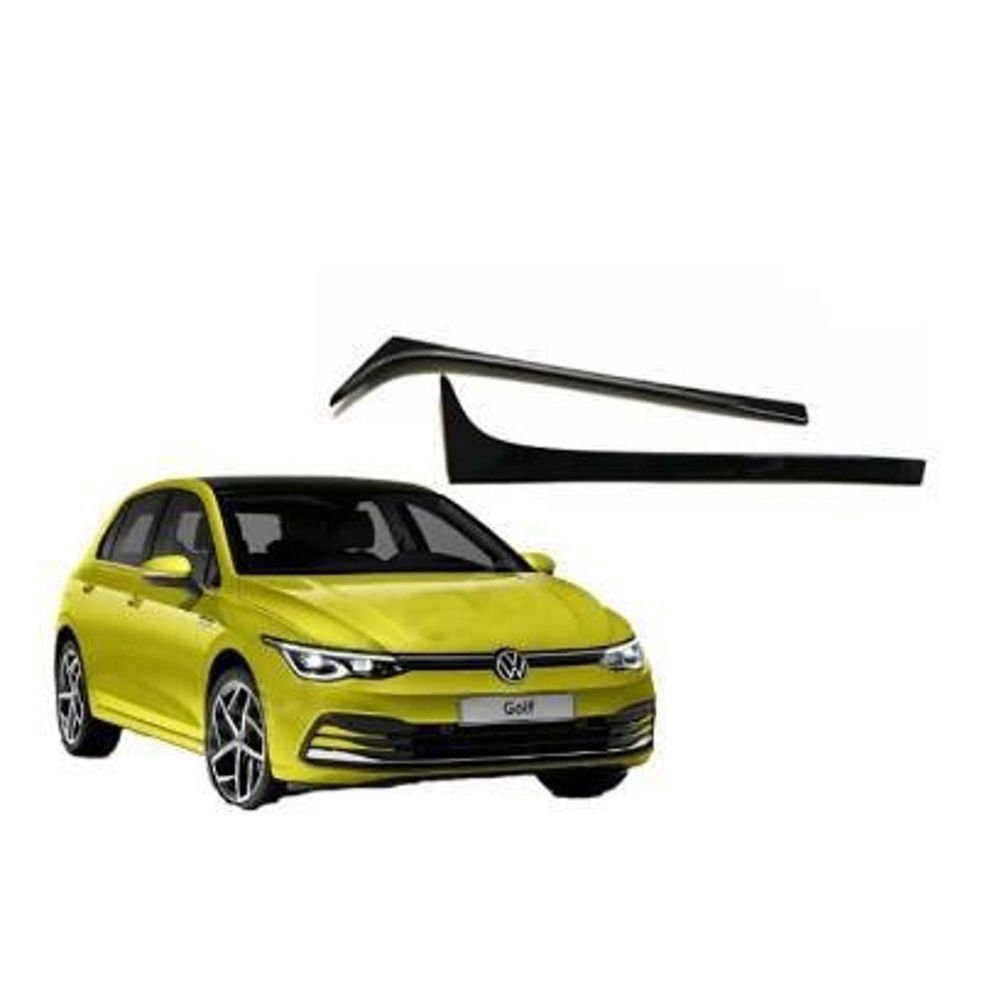 Volkswagen Golf 8 Spoiler Kenar Çıtası Parlak Siyah