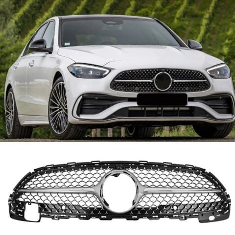 Mercedes w206 C Serisi Ön Panjur Diamond Izgara 2021 Sonrası