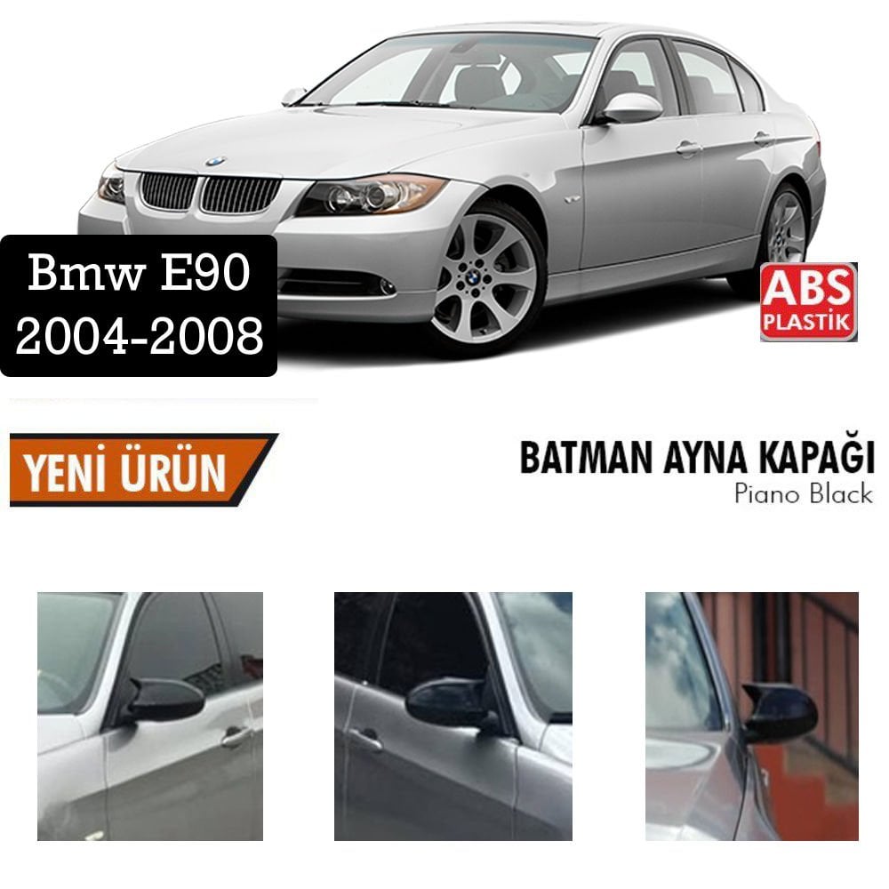 Bmw E90 Yarasa Ayna Kapağı Batman Parlak Siyah Piano Black