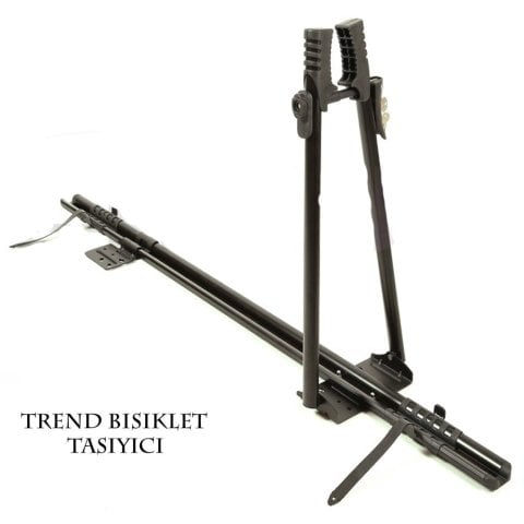 Araç Üstü Bisiklet Taşıyıcı Universal Tekli Siyah ve Gri Renkler