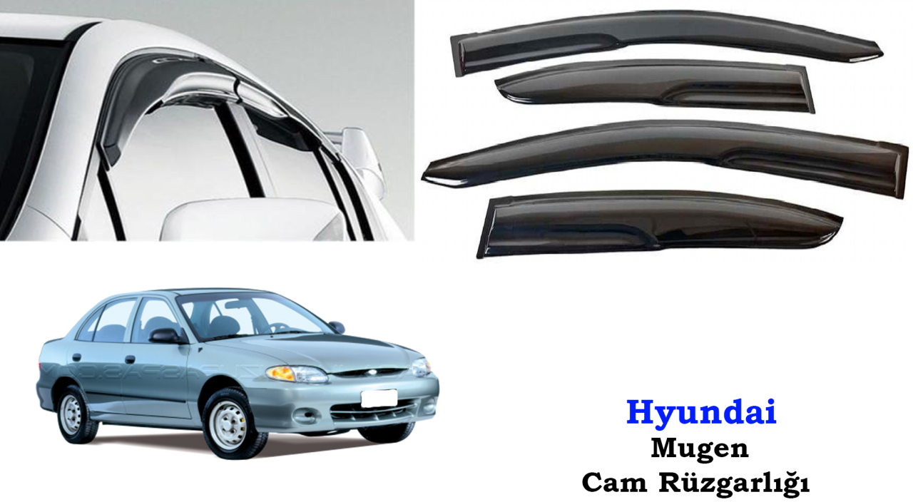 Hyundai Accent Mugen Cam Kenar Rüzgarlığı 1996-2000