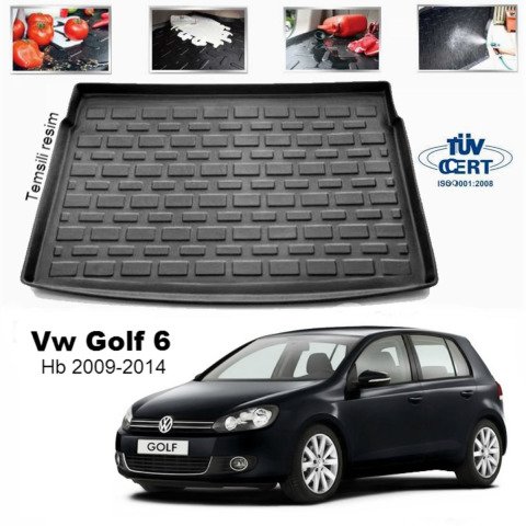 Volkswagen Golf 6 Bagaj Havuzu Paspası 2009-2012