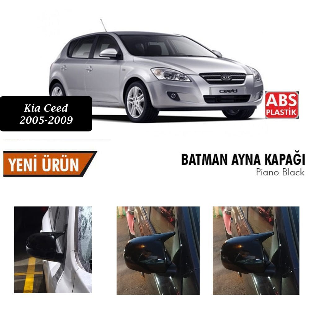 Kia Ceed Yarasa Ayna Kapağı Batman Parlak Siyah Piano Black