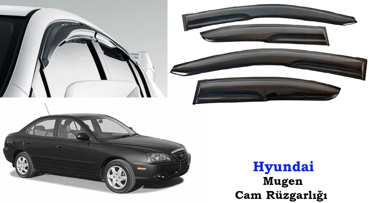 Hyundai Elantra Mugen Cam Kenar Rüzgarlığı 2003-2009