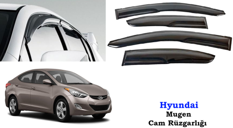 Hyundai Elantra Mugen Cam Kenar Rüzgarlığı 2010-2013