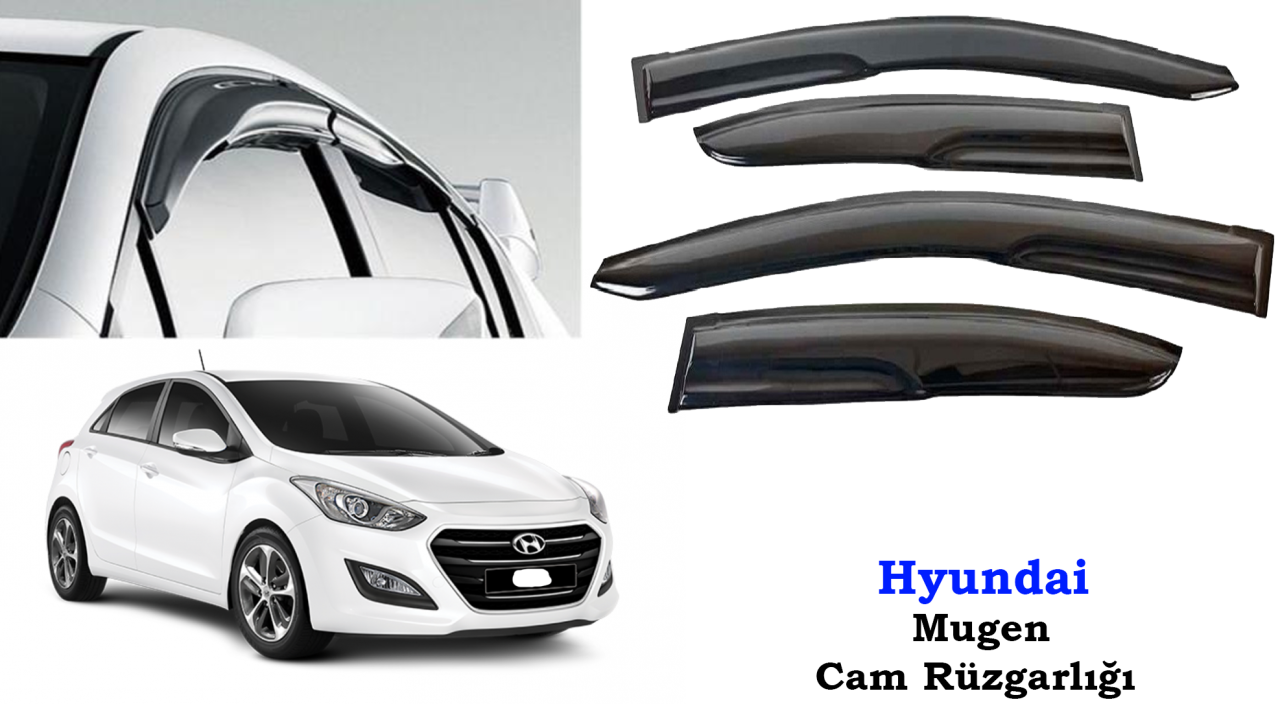 Hyundai i30 Mugen Cam Kenar Rüzgarlığı 2012-