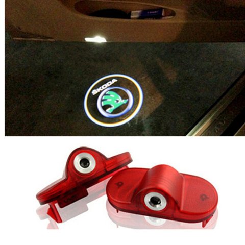 Skoda Fabia Kapı Altı Hayalet Logo Orjinal Lazer Led
