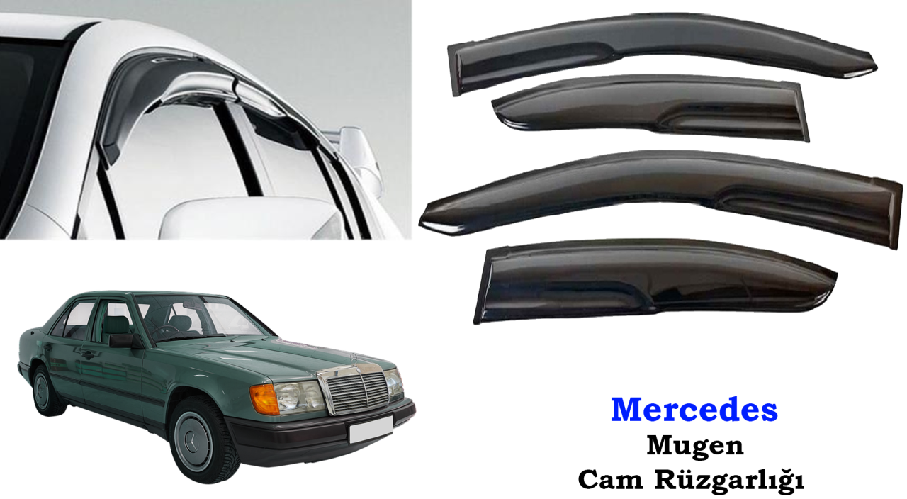 Mercedes W124 Mugen Cam Kenar Rüzgarlığı 1993-1997