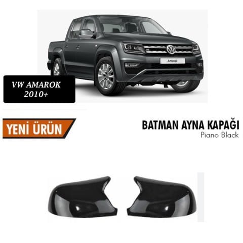 Vw Amarok Yarasa Ayna Kapağı Batman Parlak Siyah Piano Black
