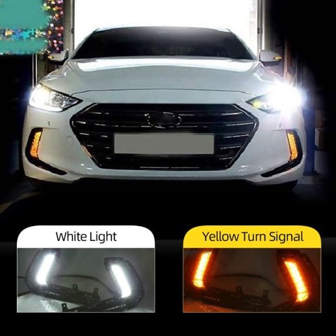 Hyundai Elantra Ledli Sis Farı Çerçevesi 2016-2019 Elit-Elit Plus