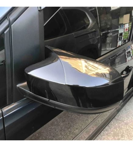 Vw Caddy Yarasa Ayna Kapağı Batman Parlak Siyah Piano Black