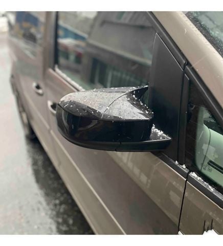 Vw Caddy Yarasa Ayna Kapağı Batman Parlak Siyah Piano Black