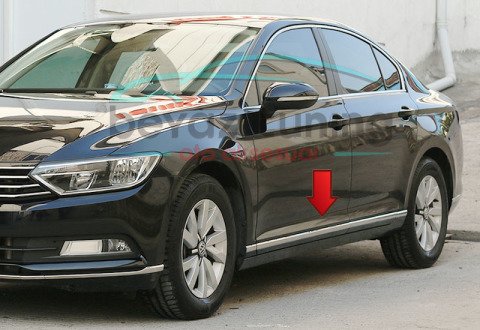 Volkswagen Passat B8 Yan Kapı Çıtası Krom Nikelajı 2015 Sonrası