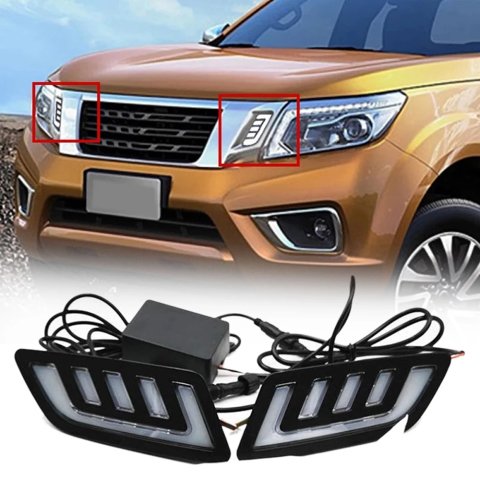 Nissan Navara NP300 Sis Lambası Ledli Çerçeve 2015-2019 Arası