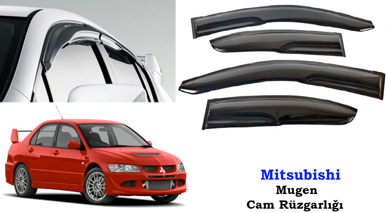 Mitsubishi Lancer Mugen Cam Kenar Rüzgarlığı 2004-2007