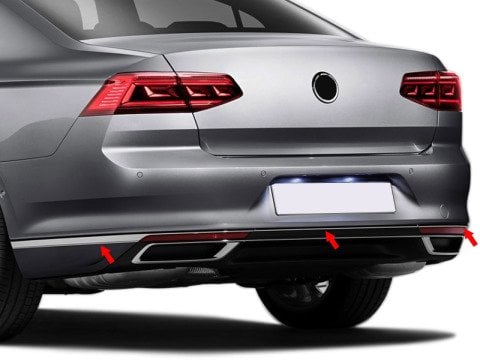 Volkswagen Passat B8.5 Arka Tampon Alt Çıtası 2019 Sonrası