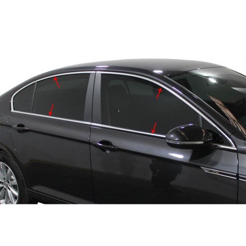 Volkswagen Passat B8.5 Cam Çıtası Kromu Nikelajı 2019 Sonrası