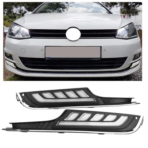 Volkswagen Golf 7 Sis Lambası Çerçevesi Ledli