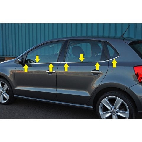 Volkswagen Polo Cam Çitası Kromu Nikelajı 2009-2017