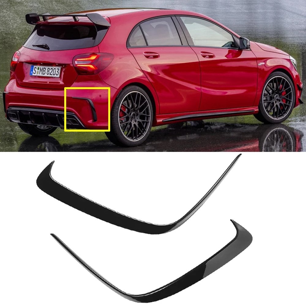 Mercedes W176 A45 Arka Tampon Çıtası Parlak Siyah 2016-2018