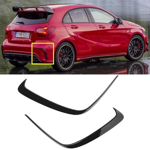 Mercedes W176 A45 Arka Tampon Çıtası Parlak Siyah 2016-2018