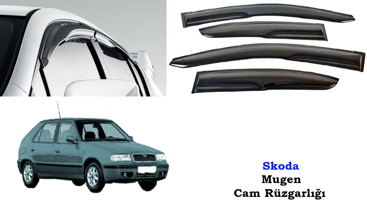 Skoda Felicia Mugen Cam Kenar Rüzgarlığı 1998-