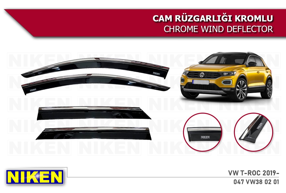 Volkswagen Troc Kromlu Cam Rüzgarlığı Niken 2019 Sonrası