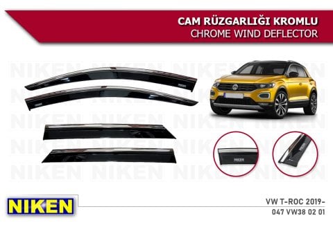 Volkswagen Troc Kromlu Cam Rüzgarlığı Niken 2019 Sonrası