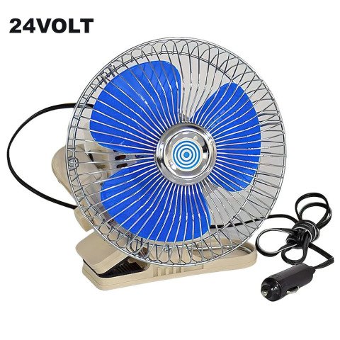 Araç İçi Fan Oto Vantilatör 24 Volt Mandallı 6inç