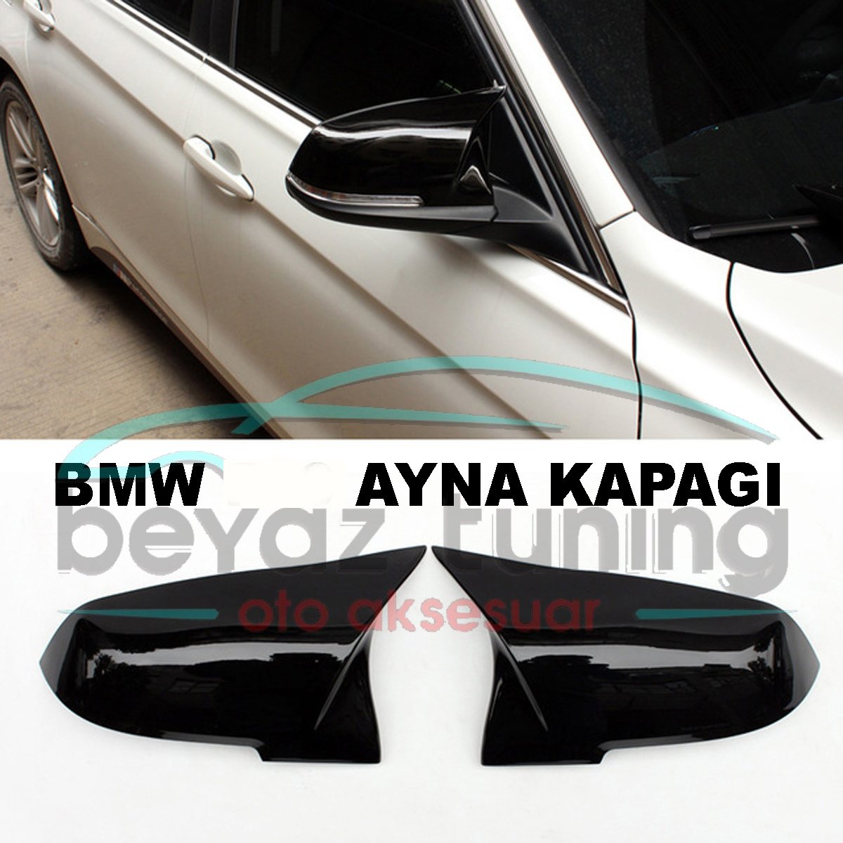 Bmw F20 Yarasa Ayna Kapağı Batman Piano Black Parlak Siyah