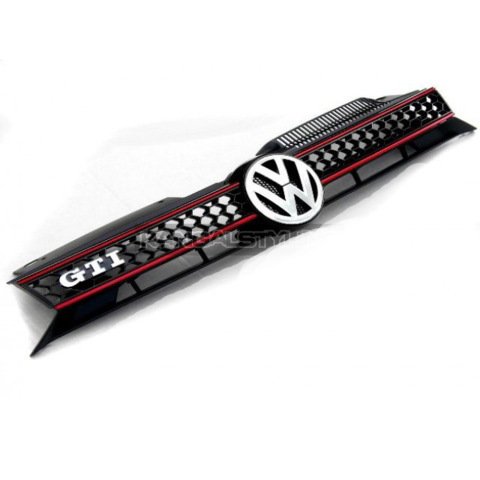 Volkswagen Golf 6 GTi Kırmızı Şeritli Ön Panjur 2009-2013