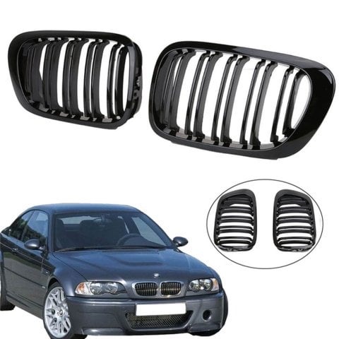 Bmw 3 Serisi E46 Ön Panjur Böbrek M3 Model Çift Tırnak