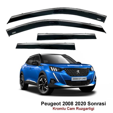 Peugeot 2008 Kromlu Cam Rüzgarlığı Niken 2020 Sonrası