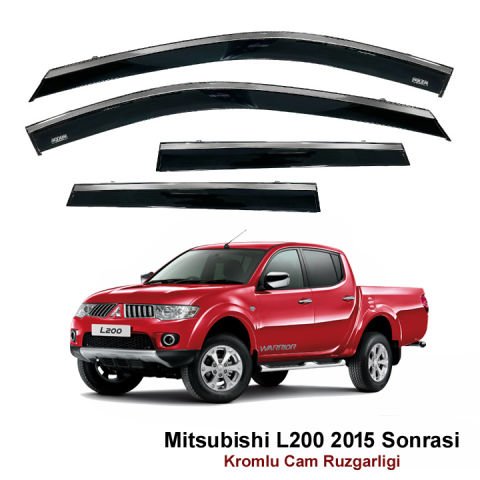 Mitsubishi L200 Kromlu Cam Rüzgarlığı Niken 2015 Sonrası