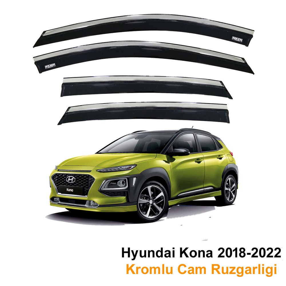 Hyundai Kona Kromlu Cam Rüzgarlığı Niken 2018-2022