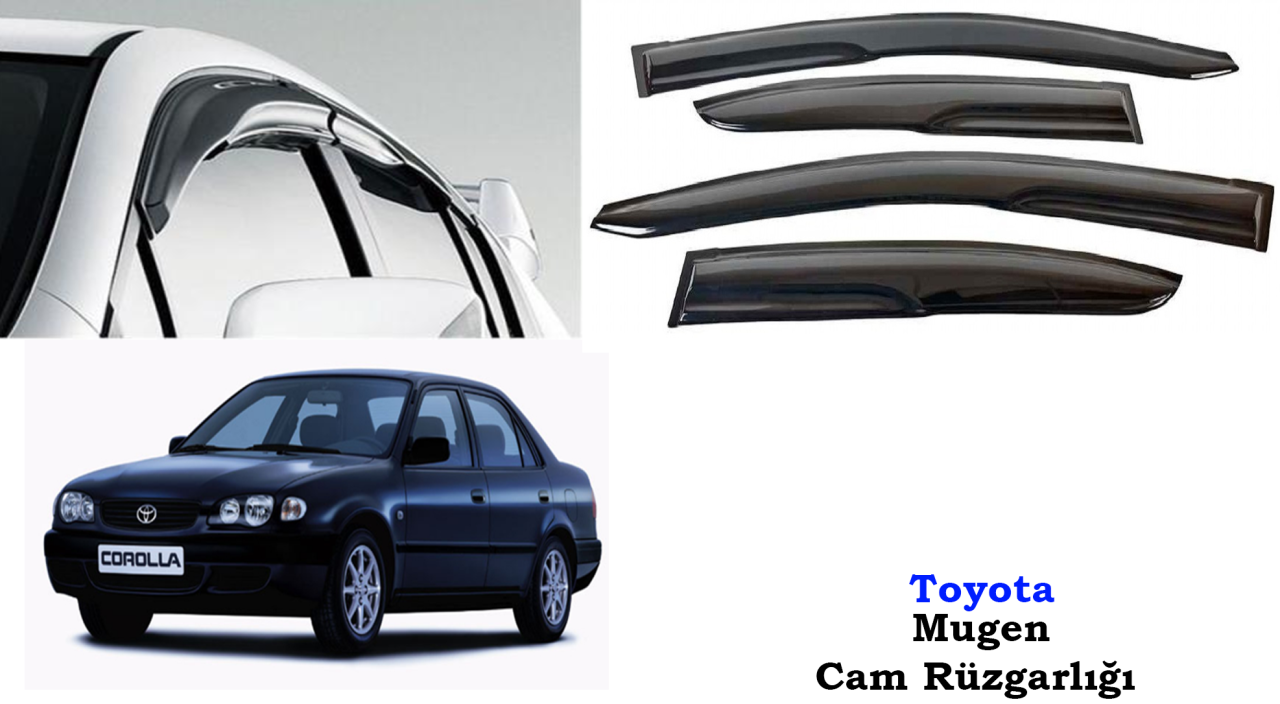 Toyota Corolla Mugen Cam Kenar Rüzgarlığı 1999-2001