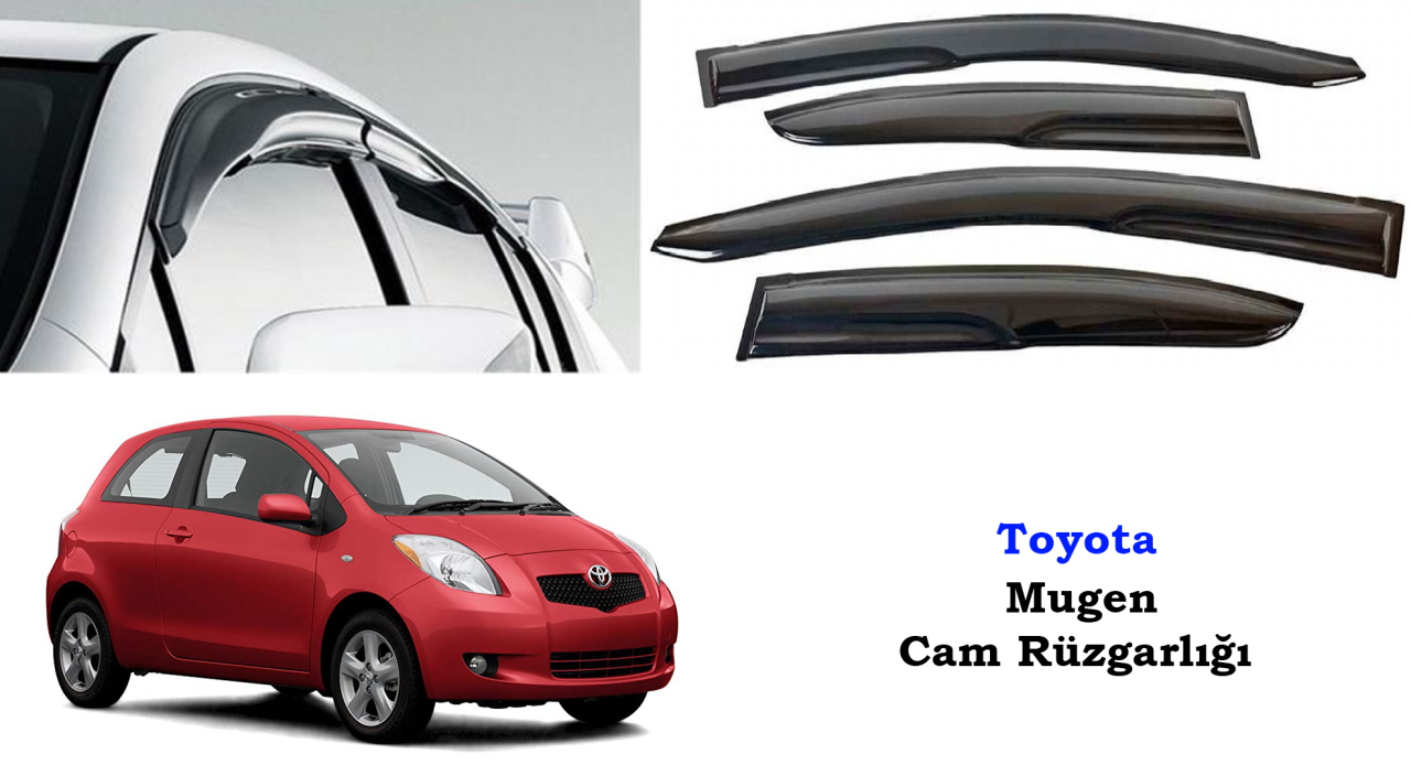 Toyota Yaris Mugen Cam Kenar Rüzgarlığı 2006-2012