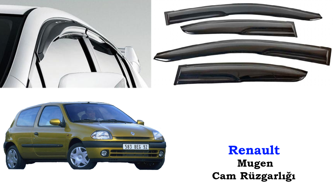 Renault Clio 2 HB Mugen Cam Kenar Rüzgarlığı 1997-2005