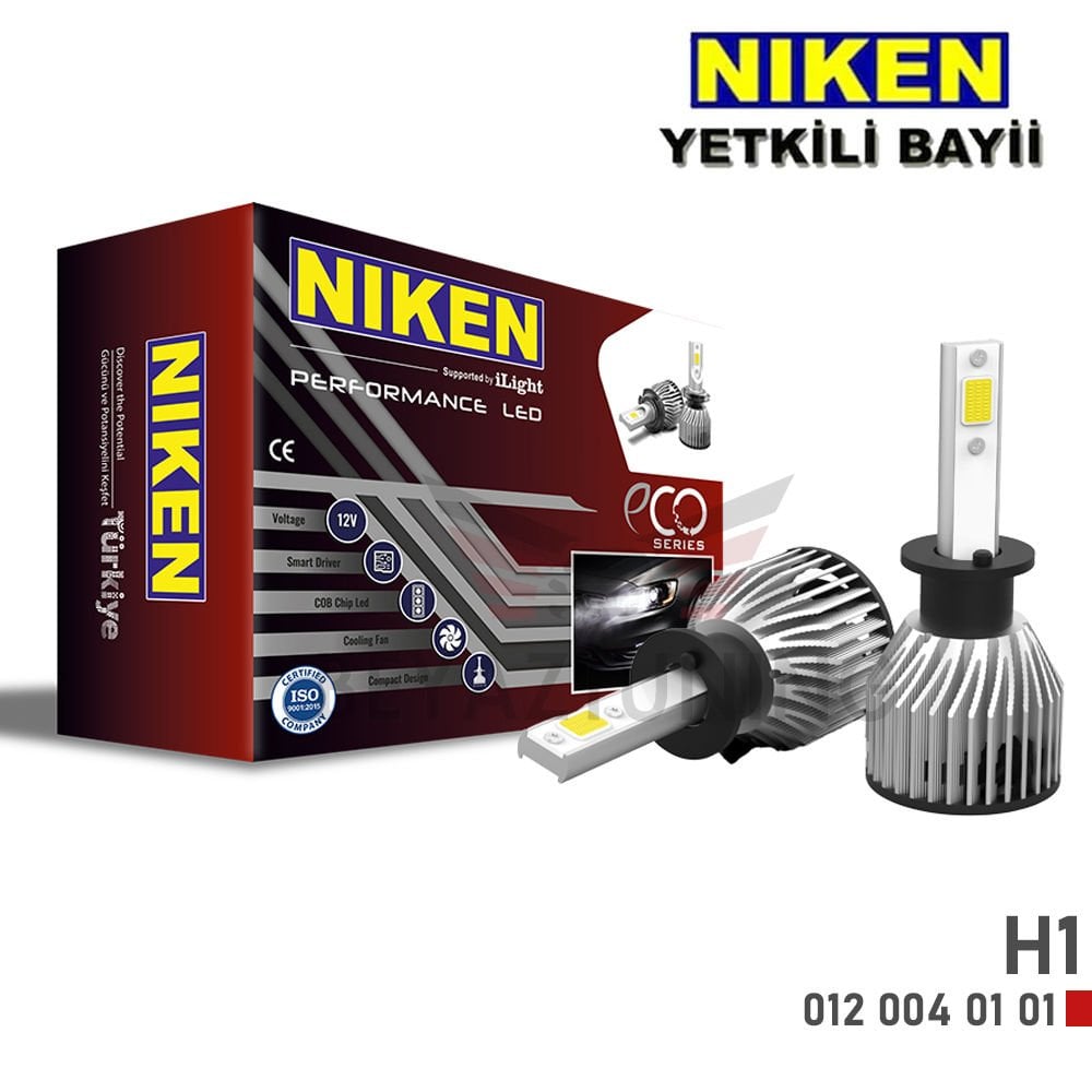 H1 Led Xenon Far Ampulü Eco Niken 8000 Lümen