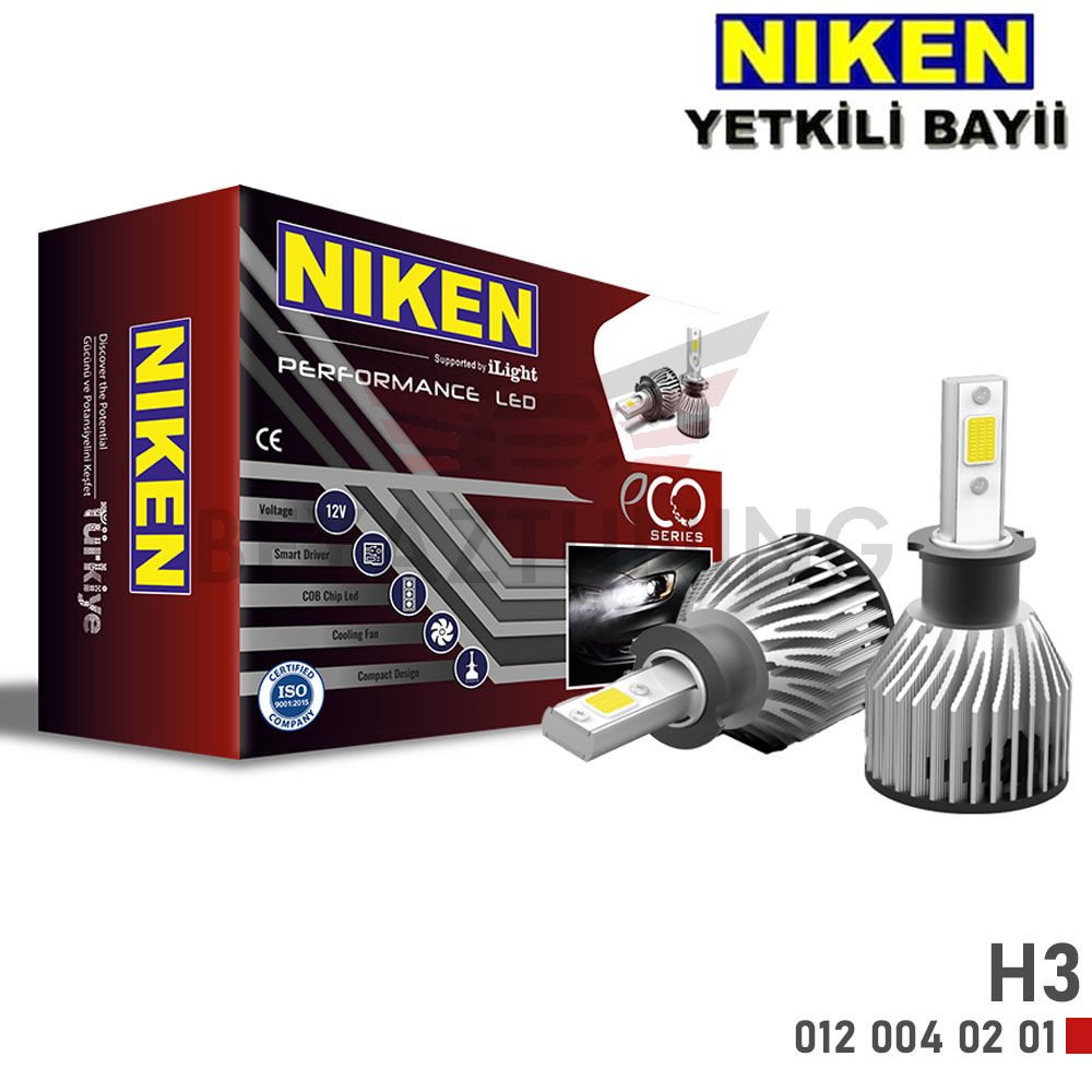 H3 Led Xenon Far Ampulü Eco Niken 8000 Lümen