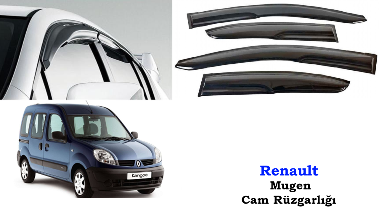 Renault Kangoo Mugen Cam Kenar Rüzgarlığı 1997-2009