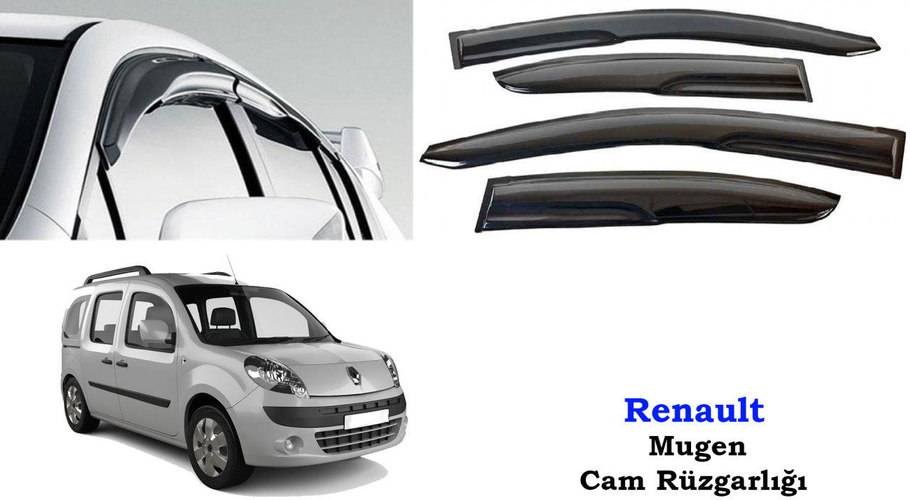 Renault Kangoo 2 Mugen Cam Kenar Rüzgarlığı 2009-