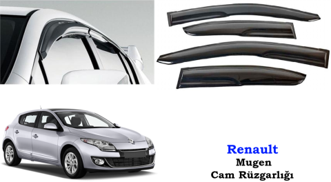 Renault Megane 3 Mugen Cam Kenar Rüzgarlığı 2011-