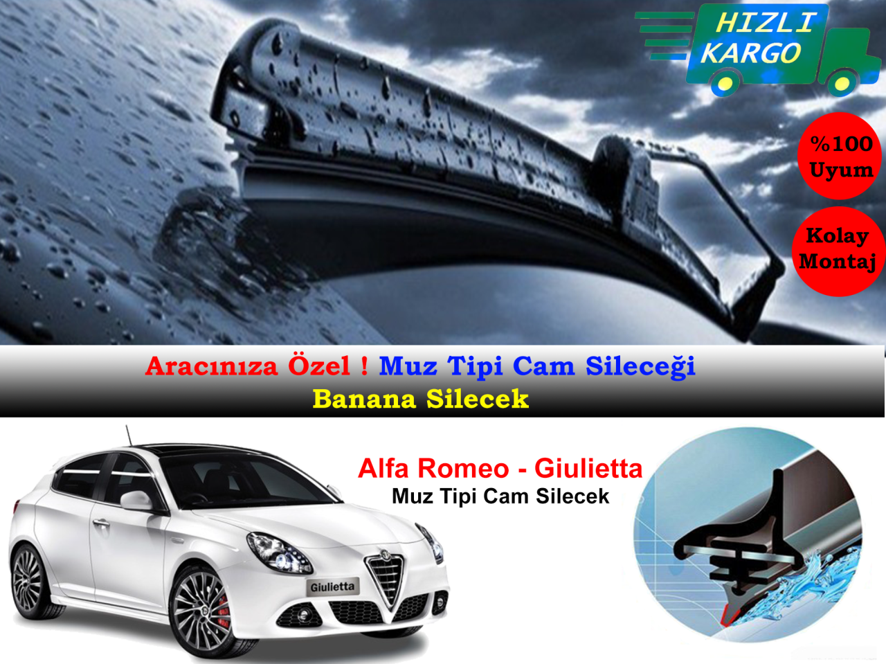 Alfa Romeo Giulietta Muz Silecek Takımı