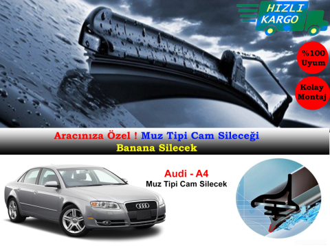 Audi A4 2005-2008 Muz Silecek Takımı
